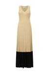SWAYING/KNIT striped contrast sleeveless dress SW24SS2L03 ginger/black